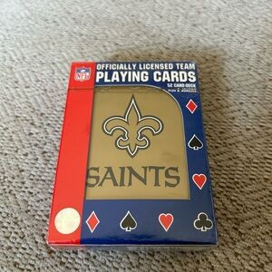 NWT New Orleans Saints Officially Licensed NFL Playing Cards Gold Fleur-de-Lis